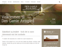 Tablet Screenshot of dengamleavlsgaard.dk